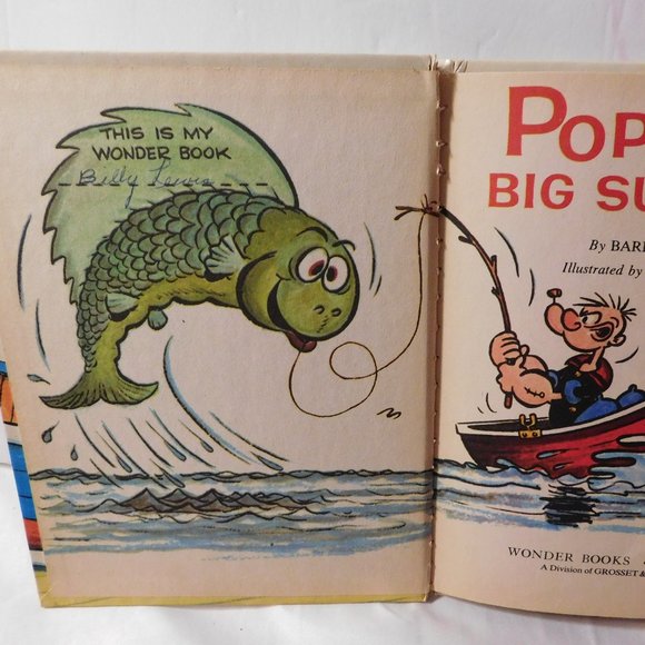 Vintage POPEYE'S BIG SURPRISE Book 1974 Wonder Books - Picture 3 of 5